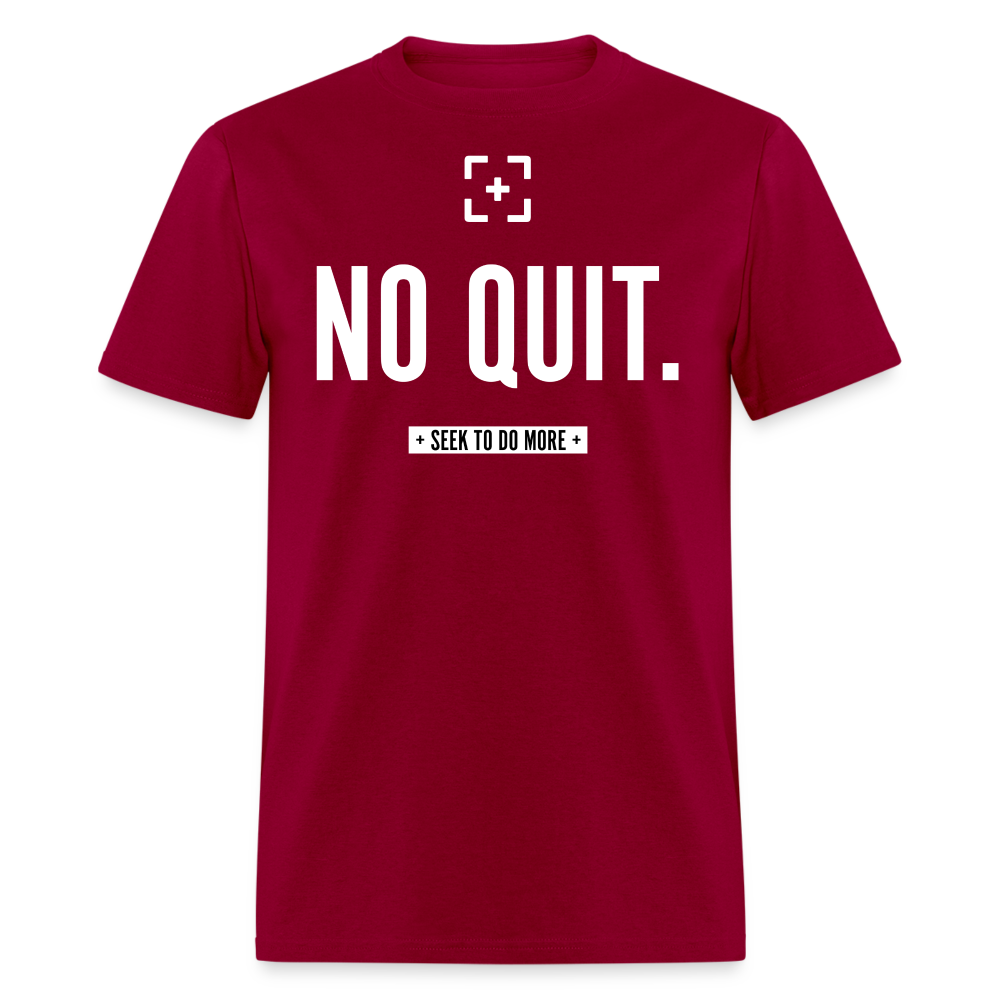 No Quit Shirt - dark red