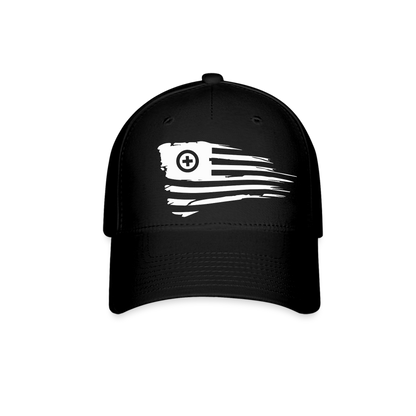 Flag and Target Flex-Fit Hat - black