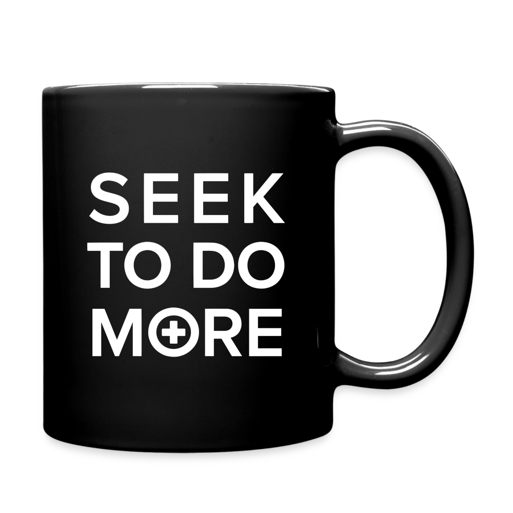 Seek To Do More Mug - Black - black